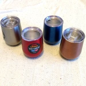 Oggi Cheers Wine Tumblers - Set of 4